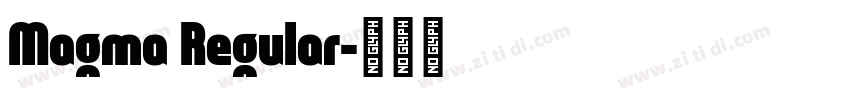 Magma Regular字体转换